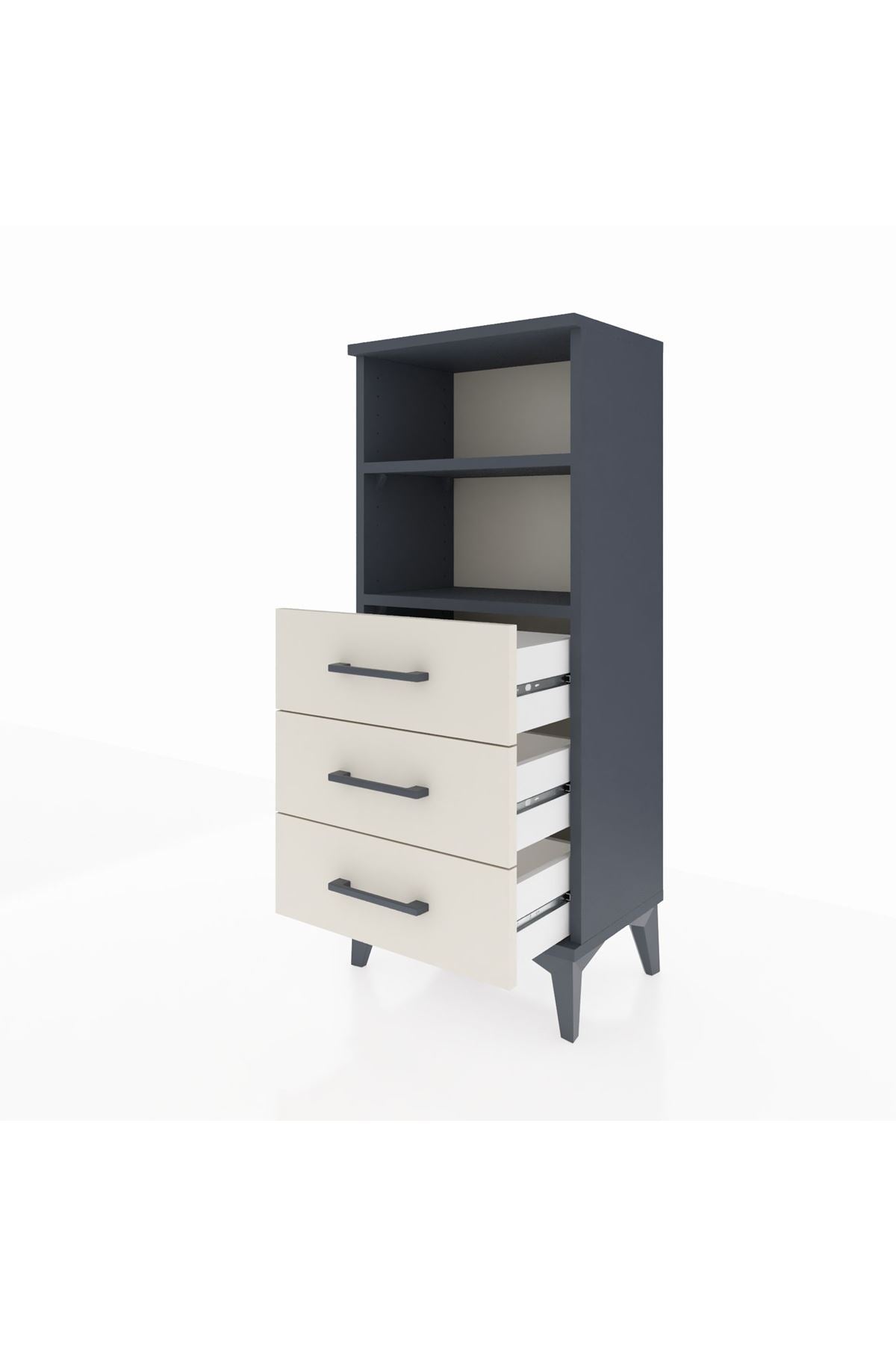 Arges Komodin 2 Raflı 3 Çekmeceli 44x30x106 - S10M017V4A