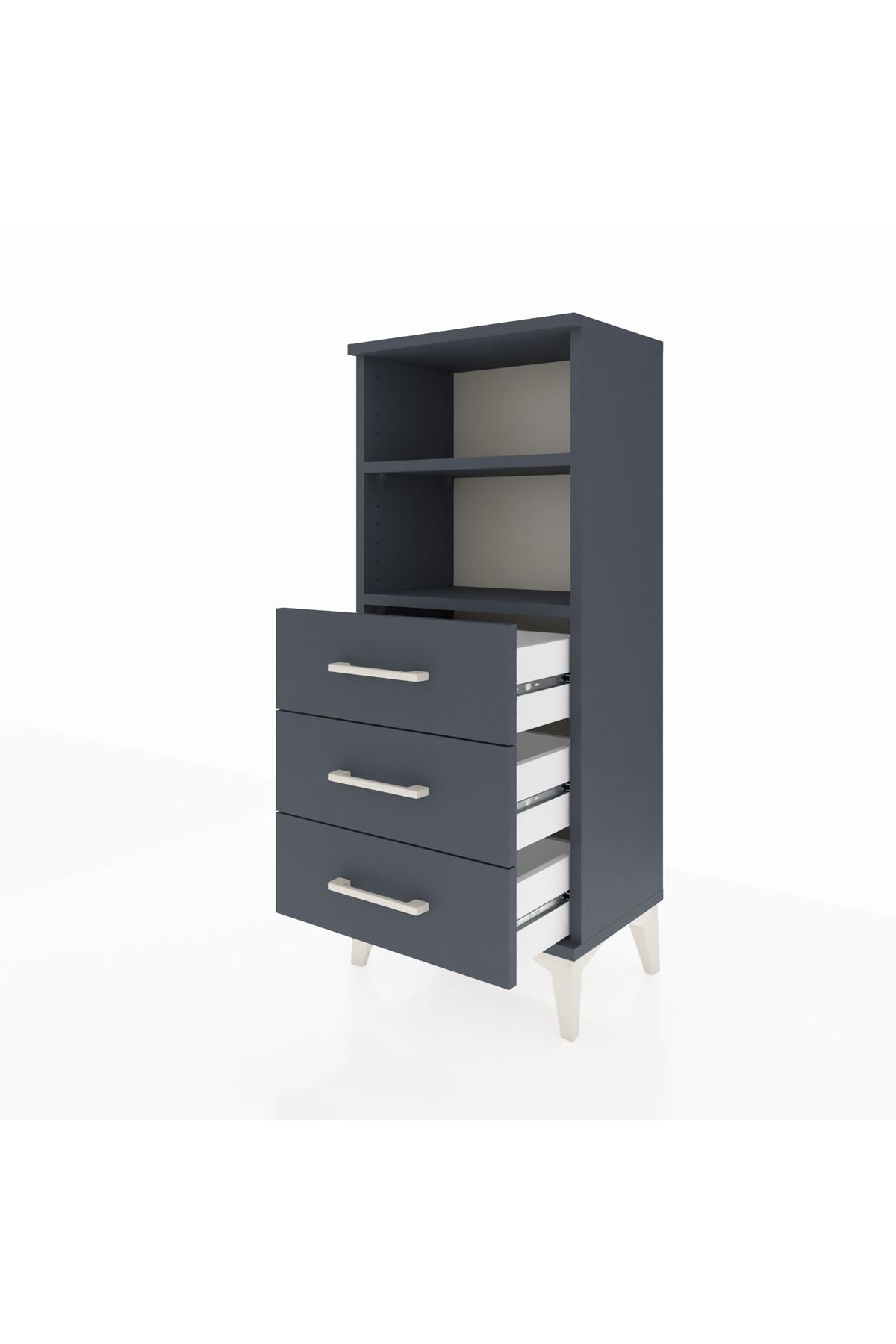 Arges Komodin 2 Raflı 3 Çekmeceli 44x30x106 - S10M017V5A