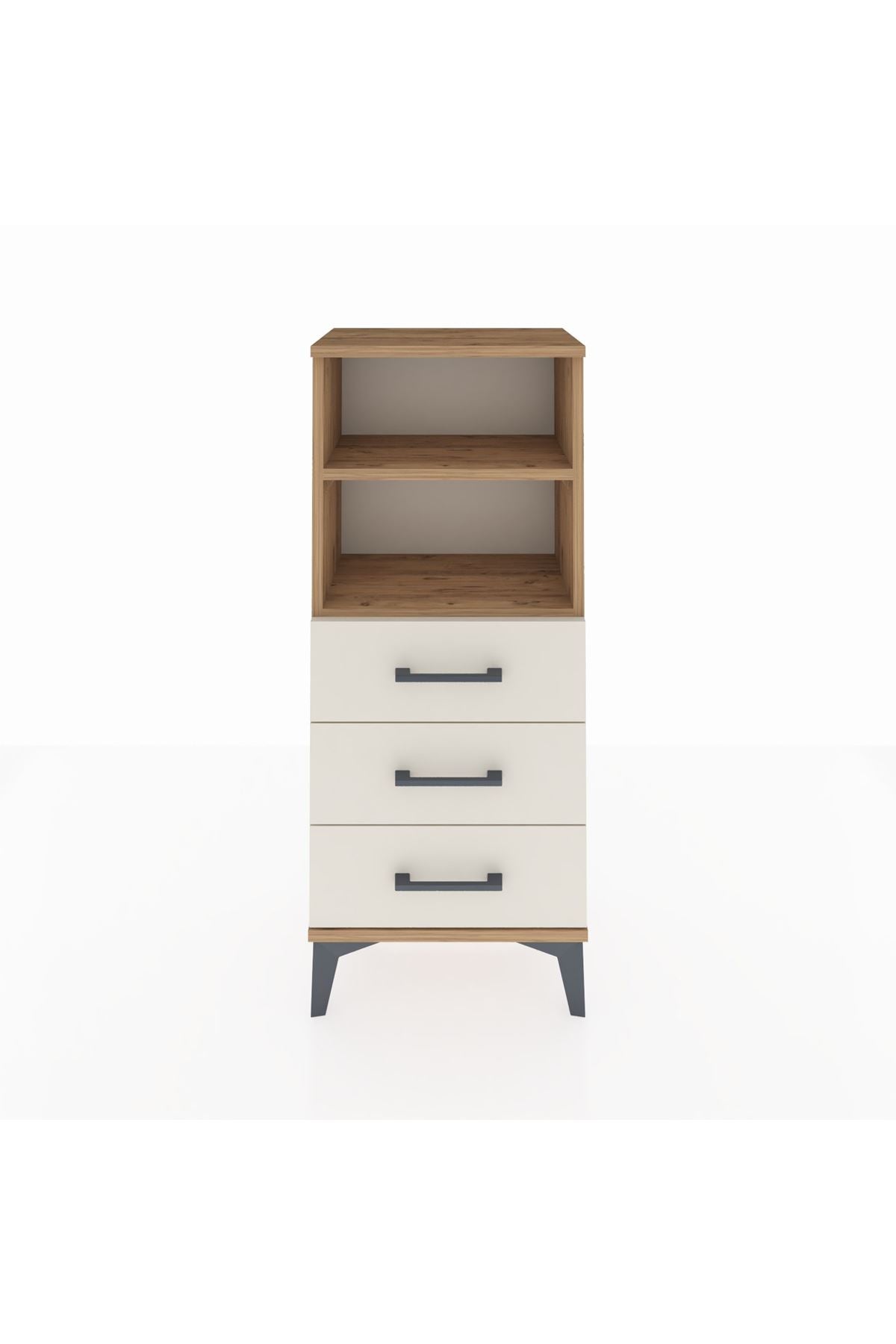 Arges Komodin 2 Raflı 3 Çekmeceli 44x30x106 - S10M017V7A