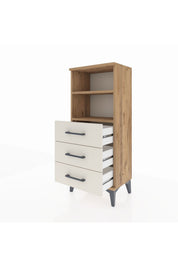 Arges Komodin 2 Raflı 3 Çekmeceli 44x30x106 - S10M017V7A