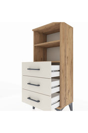 Arges Komodin 2 Raflı 3 Çekmeceli 44x30x106 - S10M017V7A