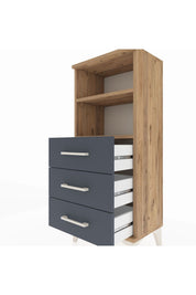 Arges Komodin 2 Raflı 3 Çekmeceli 44x30x106 - S10M017V8A