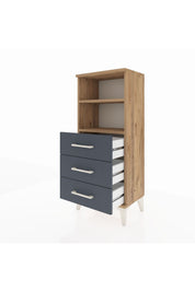 Arges Komodin 2 Raflı 3 Çekmeceli 44x30x106 - S10M017V8A