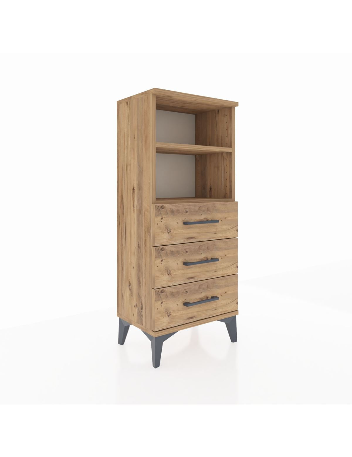Arges Komodin 2 Raflı 3 Çekmeceli 44x30x106 - S10M017V9A
