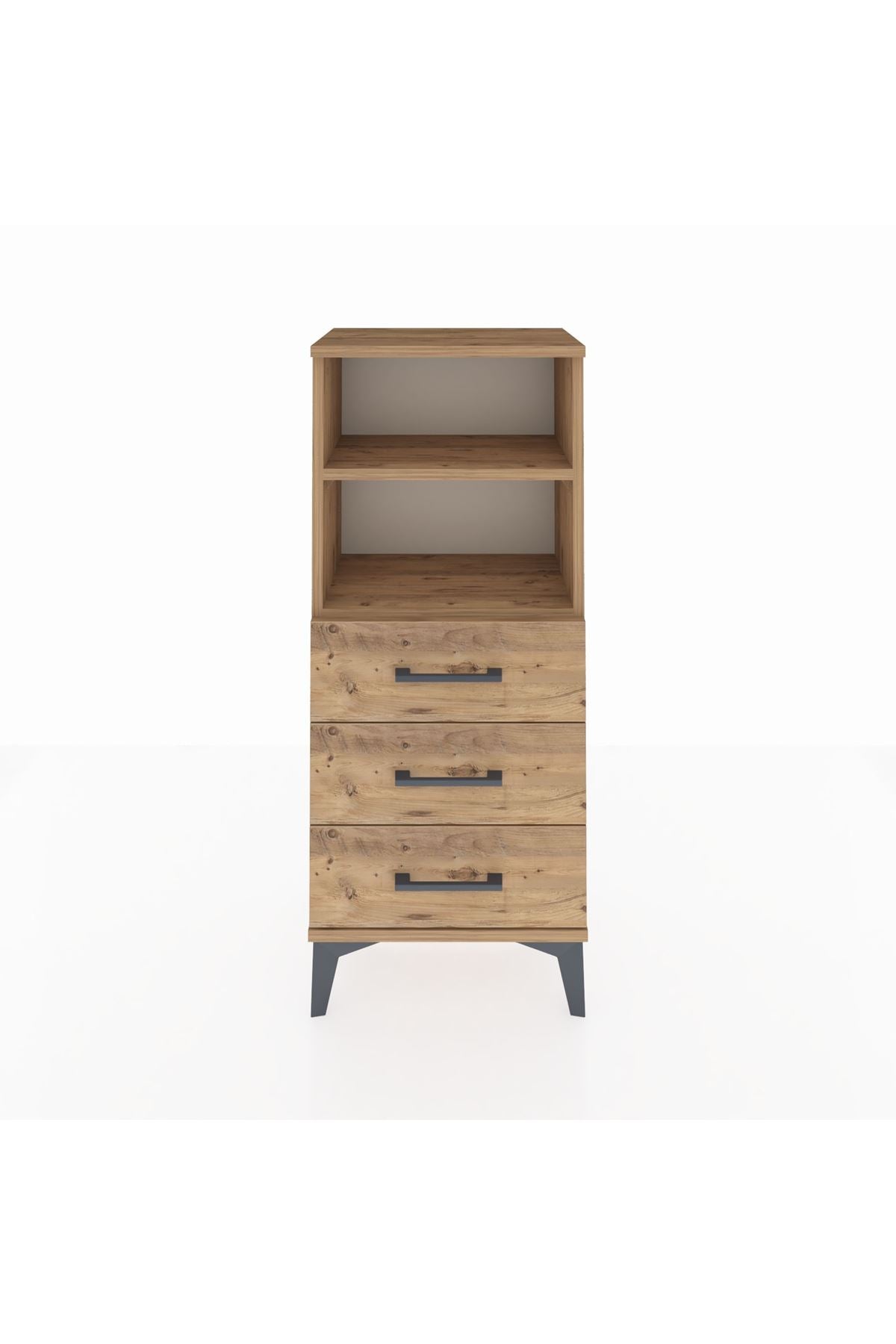 Arges Komodin 2 Raflı 3 Çekmeceli 44x30x106 - S10M017V9A