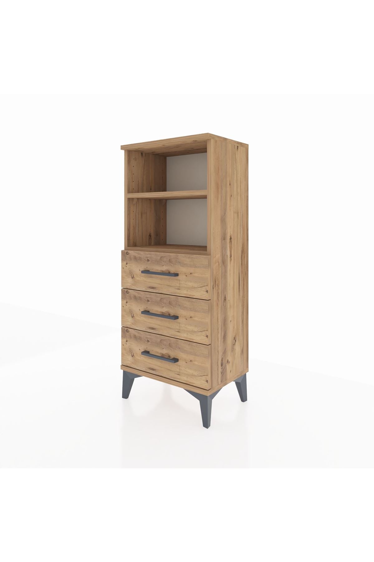 Arges Komodin 2 Raflı 3 Çekmeceli 44x30x106 - S10M017V9A
