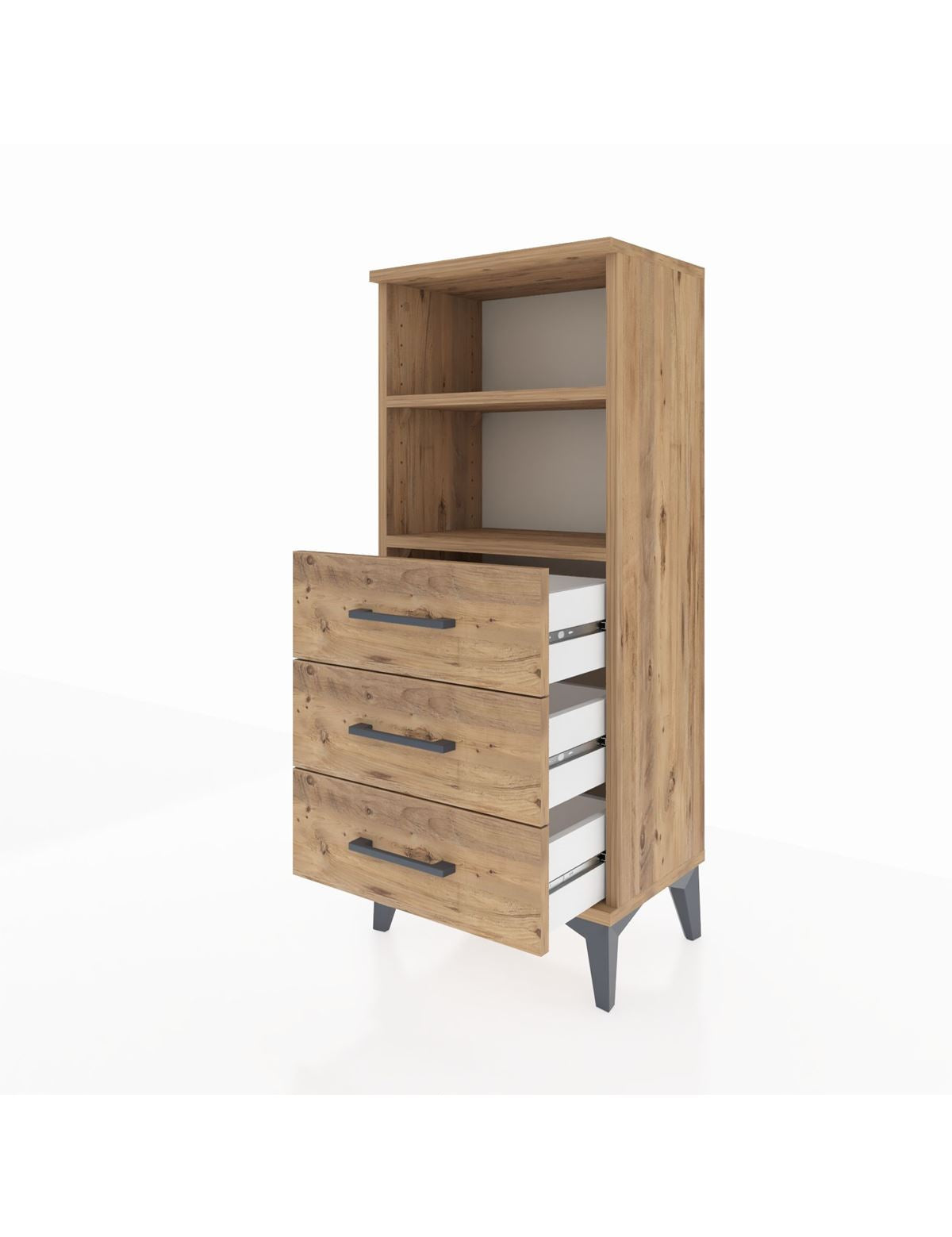 Arges Komodin 2 Raflı 3 Çekmeceli 44x30x106 - S10M017V9A
