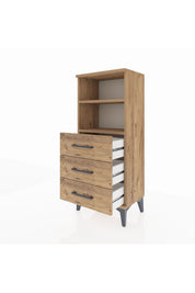 Arges Komodin 2 Raflı 3 Çekmeceli 44x30x106 - S10M017V9A