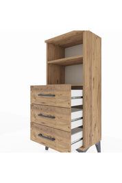 Arges Komodin 2 Raflı 3 Çekmeceli 44x30x106 - S10M017V9A