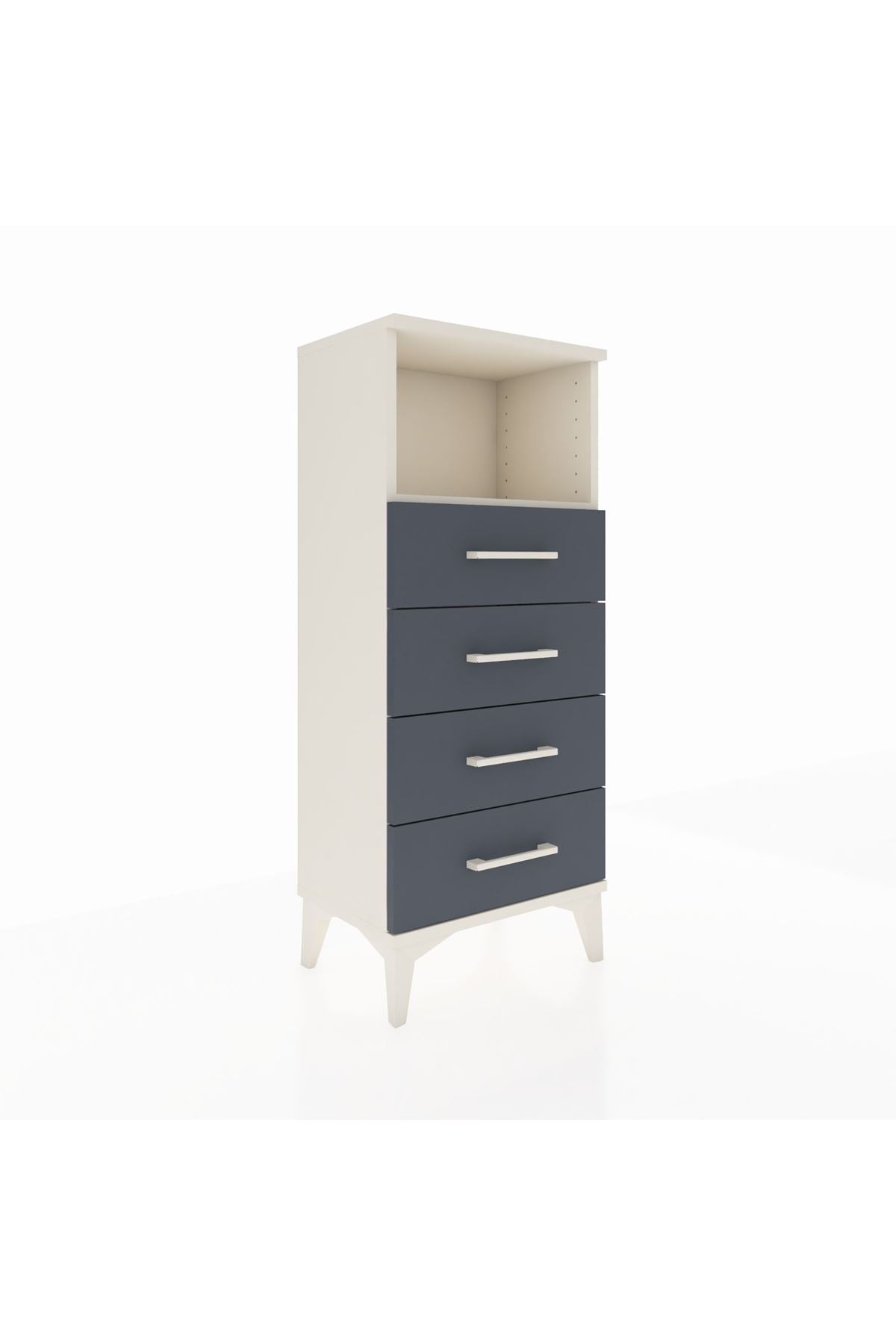Arges Komodin Tek Raflı 4 Çekmeceli 44x30x106 - S10M018V2A