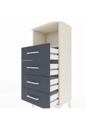 Arges Komodin Tek Raflı 4 Çekmeceli 44x30x106 - S10M018V2A