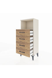 Arges Komodin Tek Raflı 4 Çekmeceli 44x30x106 - S10M018V3A
