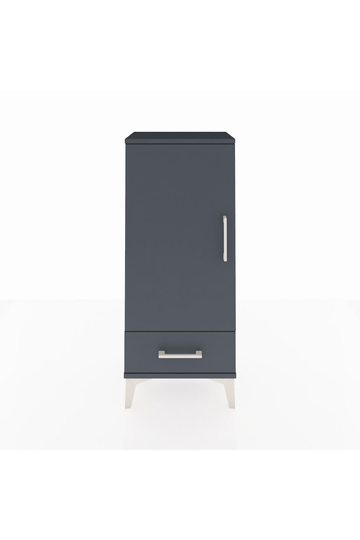 Arges Komodin 3 Raflı Tek Çekmeceli Tek Kapaklı 44x30x106 - S10M004V5A