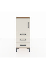 Arges Komodin 2 Raflı 3 Çekmeceli Tek Kapaklı 44x30x106