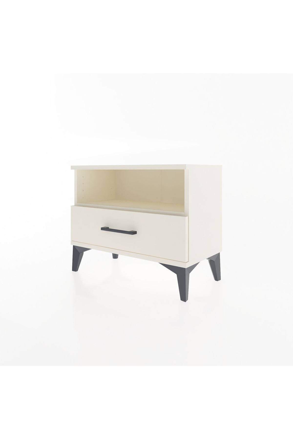 Arges Komodin Tek Raflı Tek Çekmeceli 60x30x48 - S11M004V1A