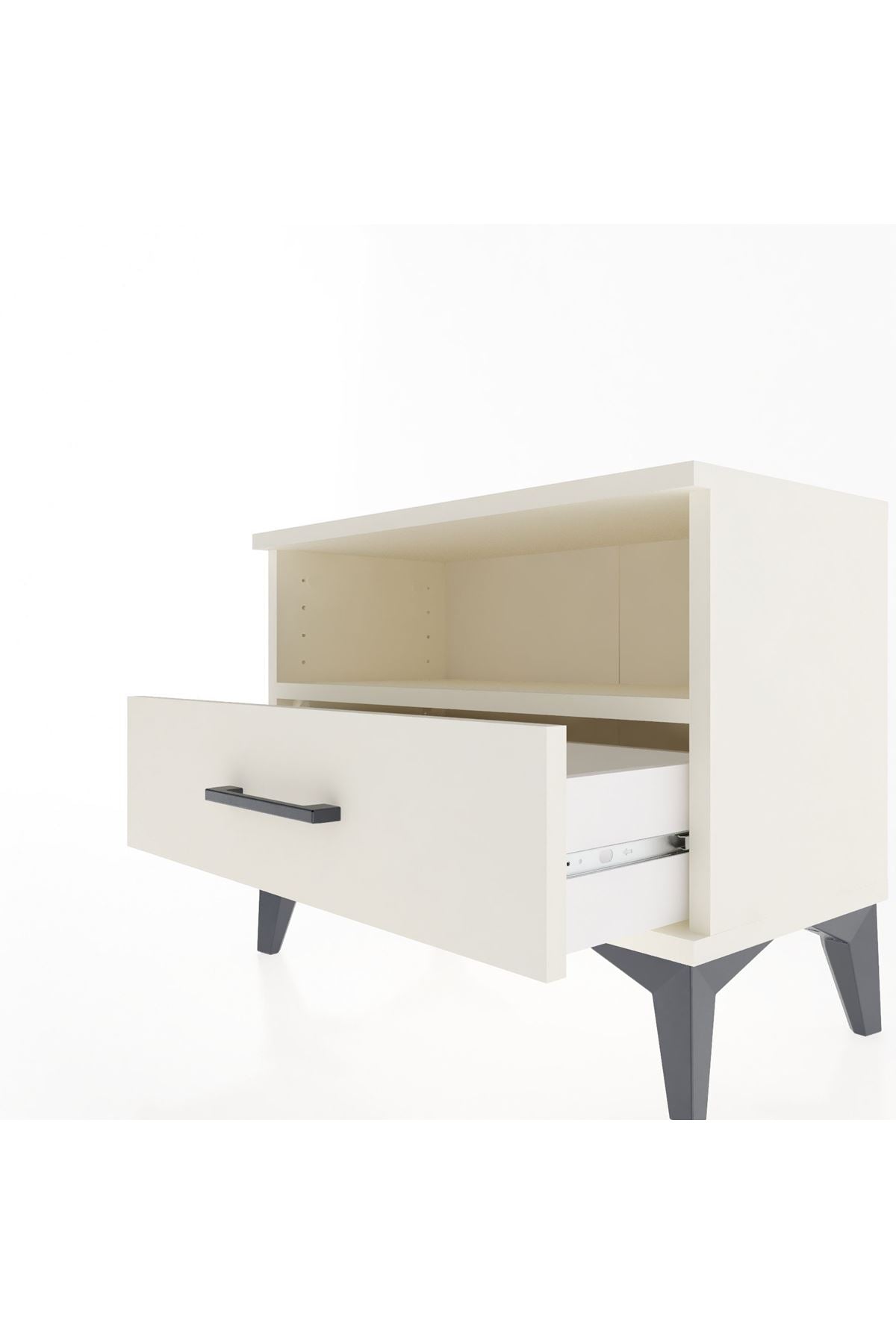 Arges Komodin Tek Raflı Tek Çekmeceli 60x30x48 - S11M004V1A