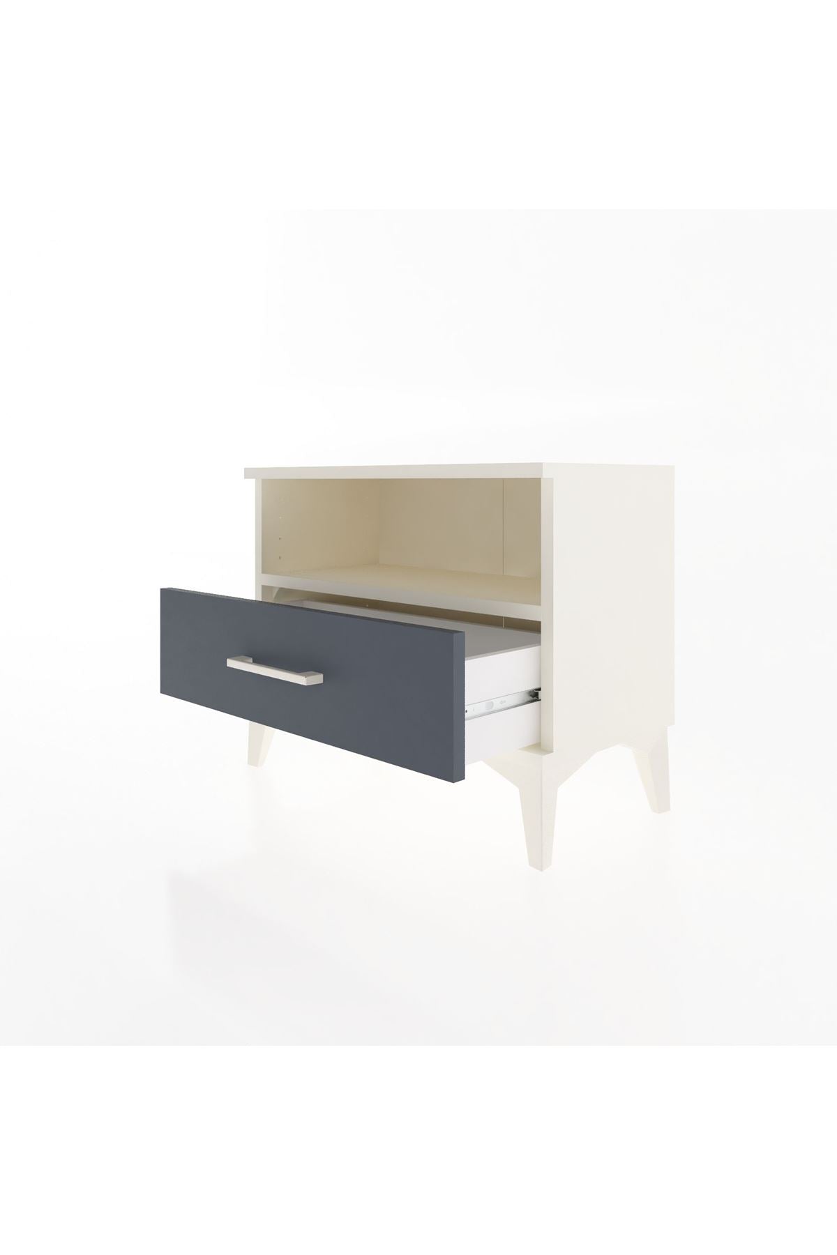 Arges Komodin Tek Raflı Tek Çekmeceli 60x30x48 - S11M004V2A
