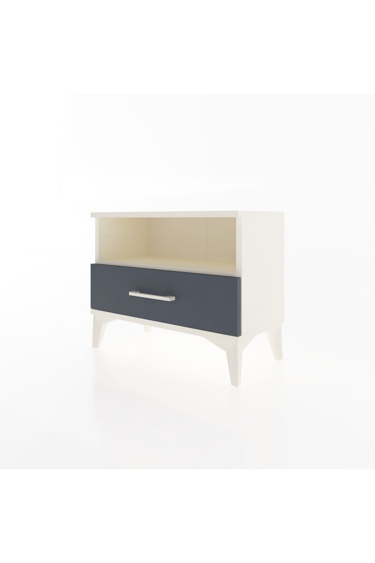 Arges Komodin Tek Raflı Tek Çekmeceli 60x30x48 - S11M004V2A