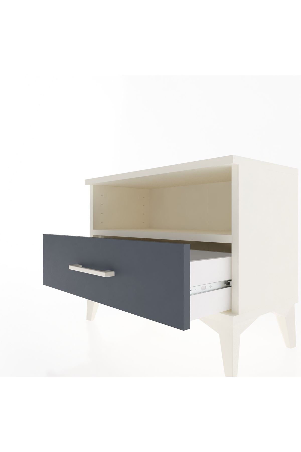 Arges Komodin Tek Raflı Tek Çekmeceli 60x30x48 - S11M004V2A