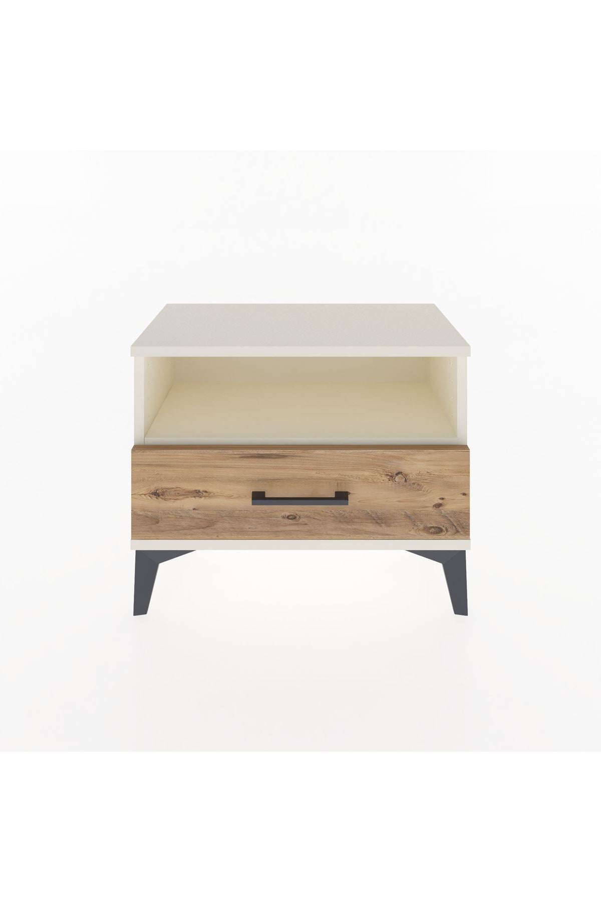 Arges Komodin Tek Raflı Tek Çekmeceli 60x30x48 - S11M004V3A