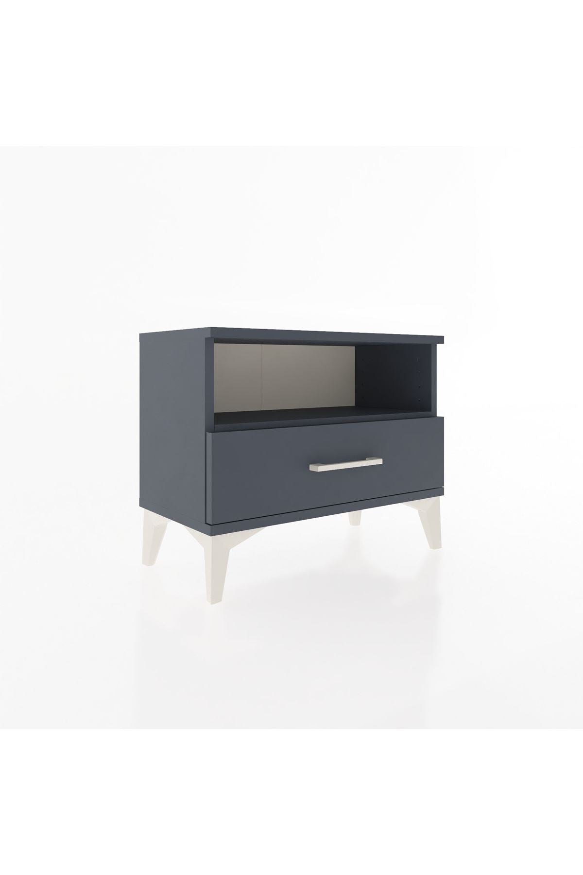 Arges Komodin Tek Raflı Tek Çekmeceli 60x30x48 - S11M004V5A