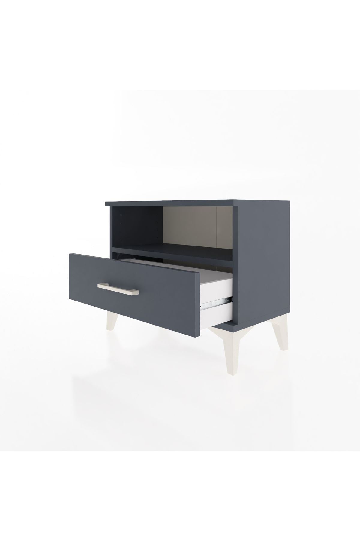 Arges Komodin Tek Raflı Tek Çekmeceli 60x30x48 - S11M004V5A