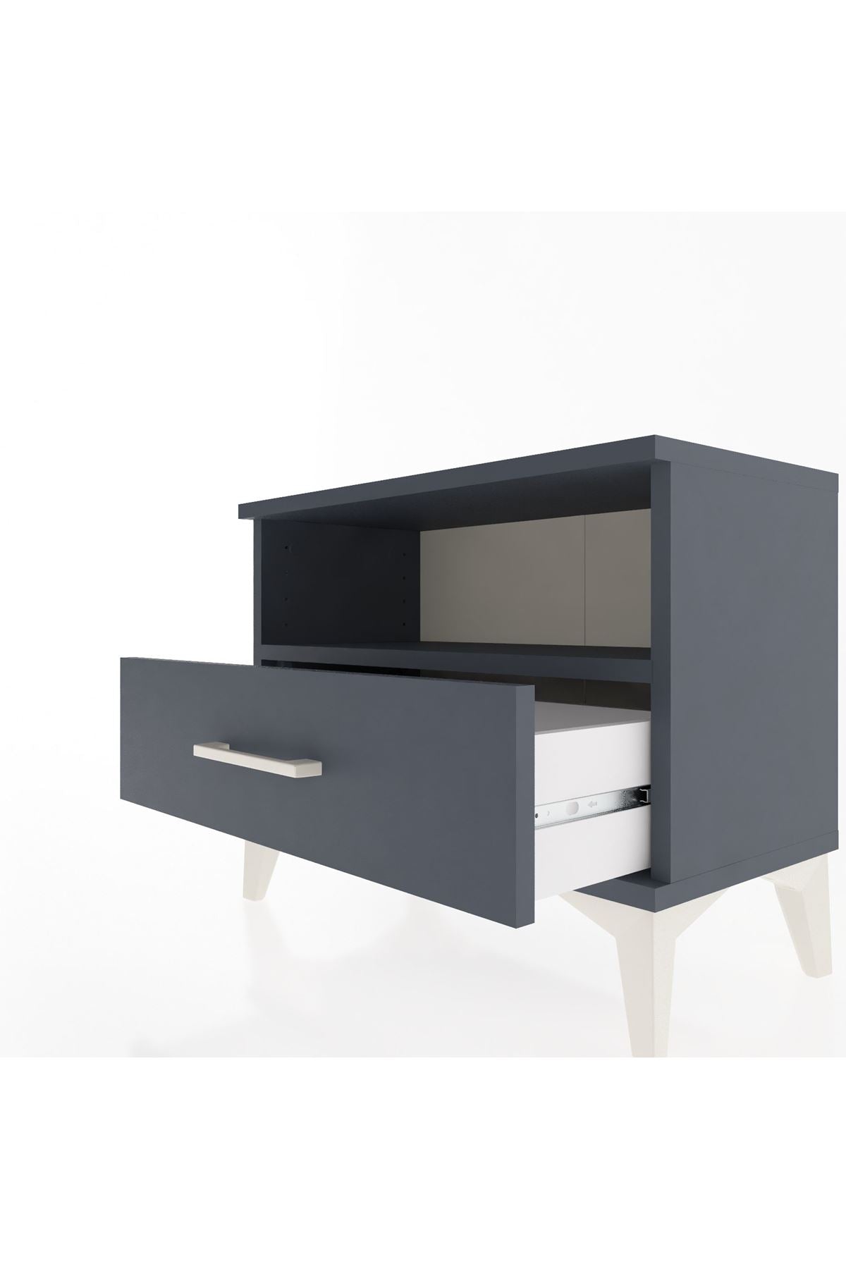 Arges Komodin Tek Raflı Tek Çekmeceli 60x30x48 - S11M004V5A