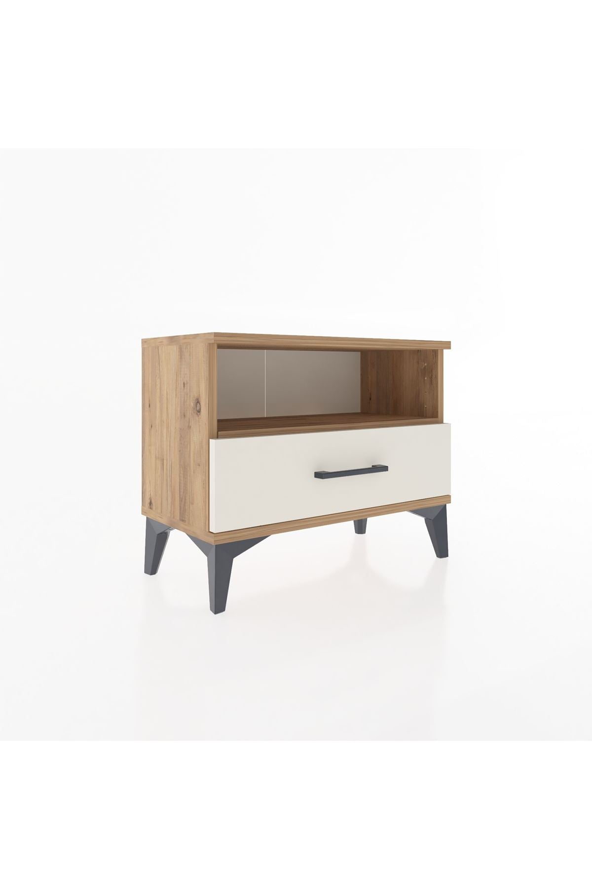 Arges Komodin Tek Raflı Tek Çekmeceli 60x30x48 - S11M004V7A