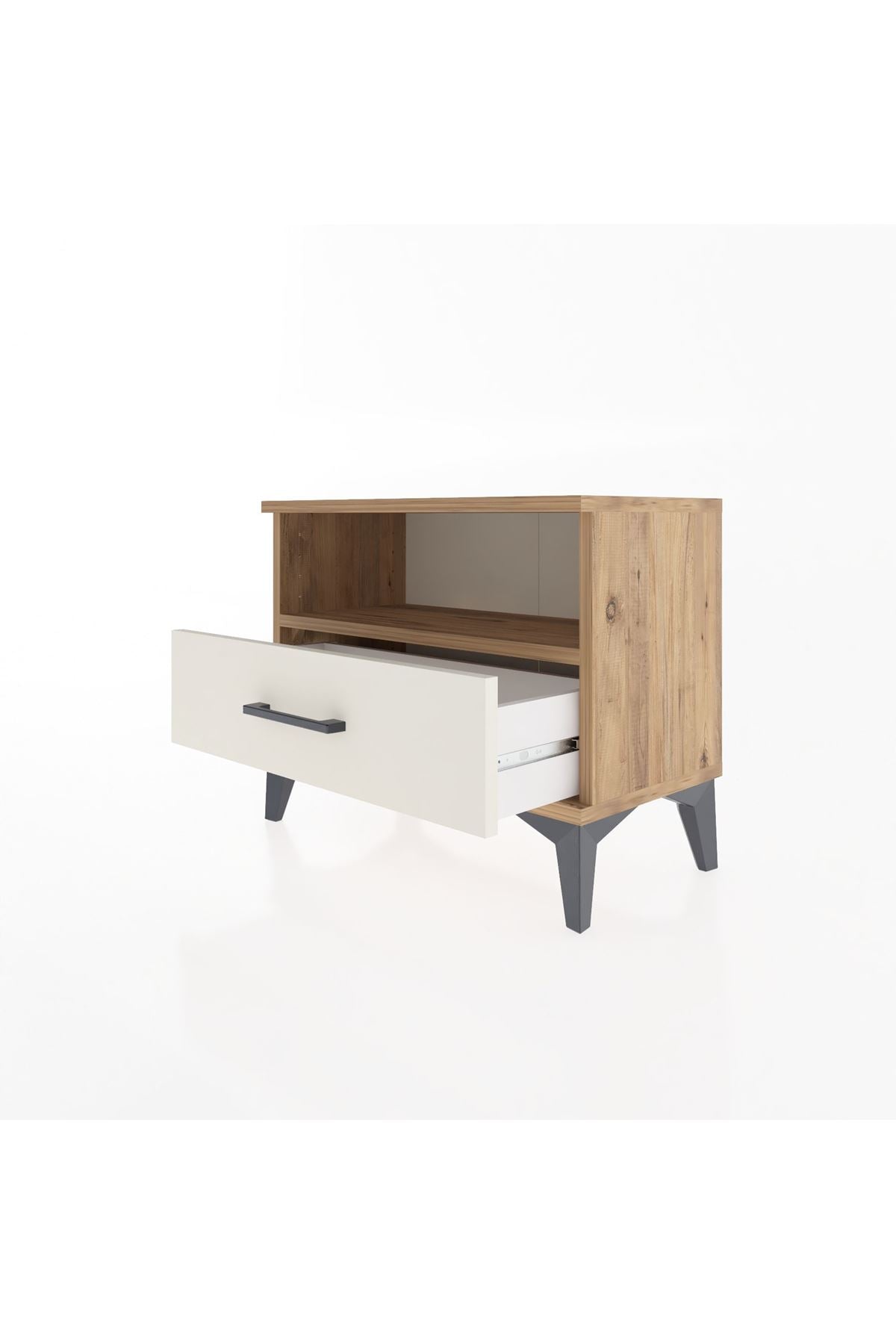 Arges Komodin Tek Raflı Tek Çekmeceli 60x30x48 - S11M004V7A