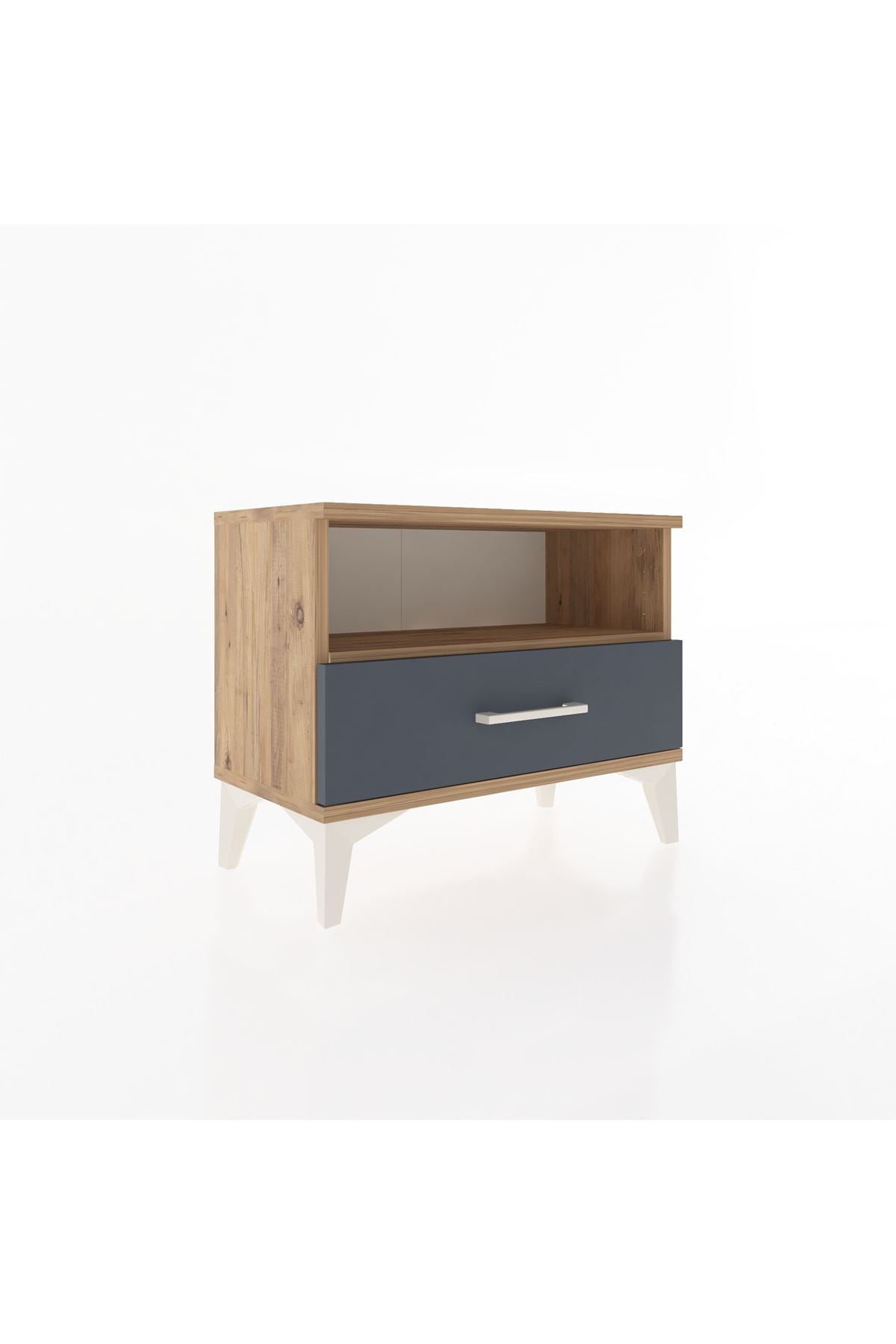 Arges Komodin Tek Raflı Tek Çekmeceli 60x30x48 - S11M004V8A