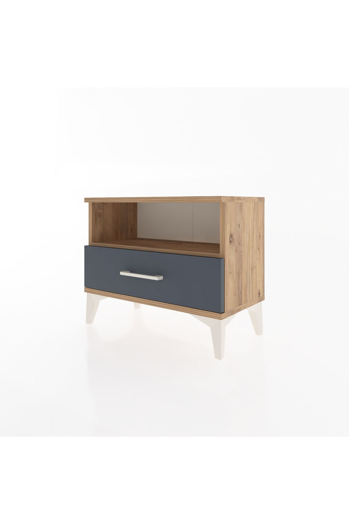 Arges Komodin Tek Raflı Tek Çekmeceli 60x30x48 - S11M004V8A