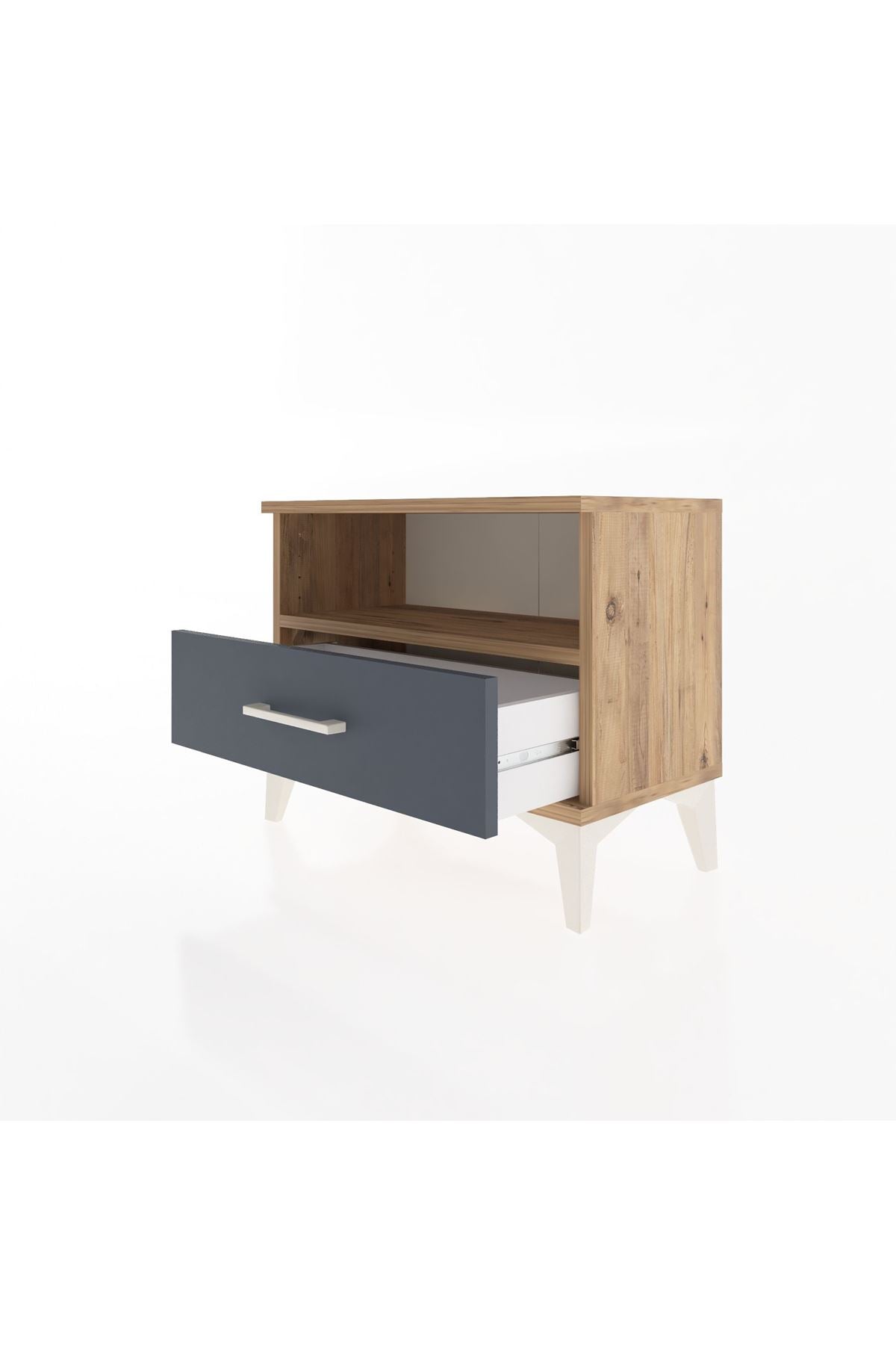 Arges Komodin Tek Raflı Tek Çekmeceli 60x30x48 - S11M004V8A