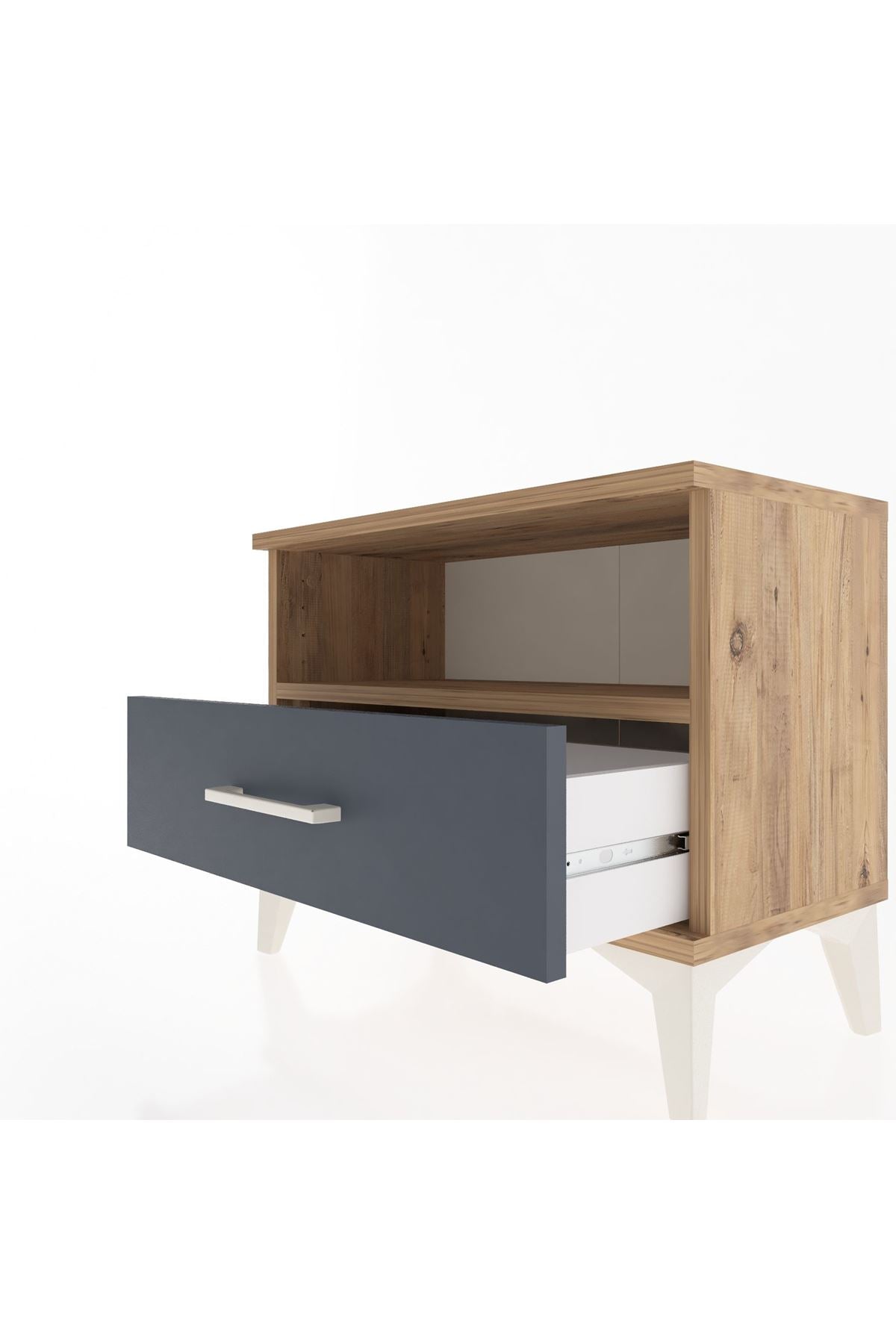 Arges Komodin Tek Raflı Tek Çekmeceli 60x30x48 - S11M004V8A