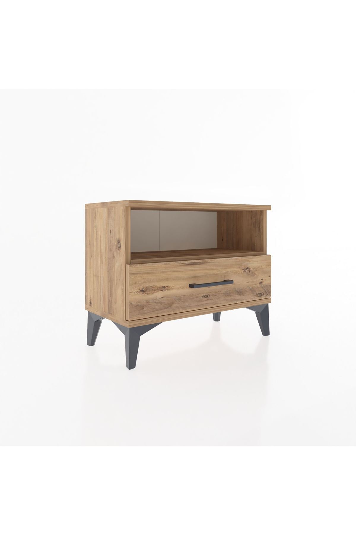 Arges Komodin Tek Raflı Tek Çekmeceli 60x30x48 - S11M004V9A