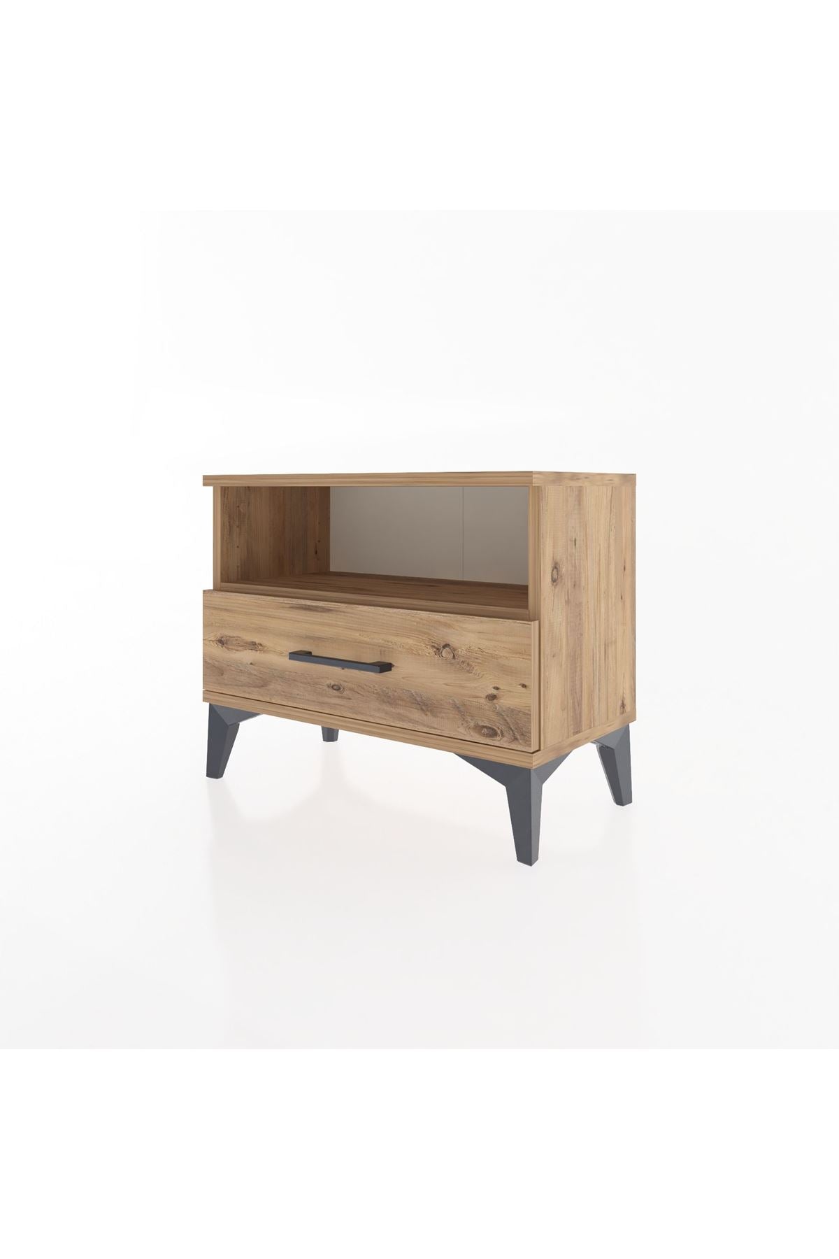 Arges Komodin Tek Raflı Tek Çekmeceli 60x30x48 - S11M004V9A