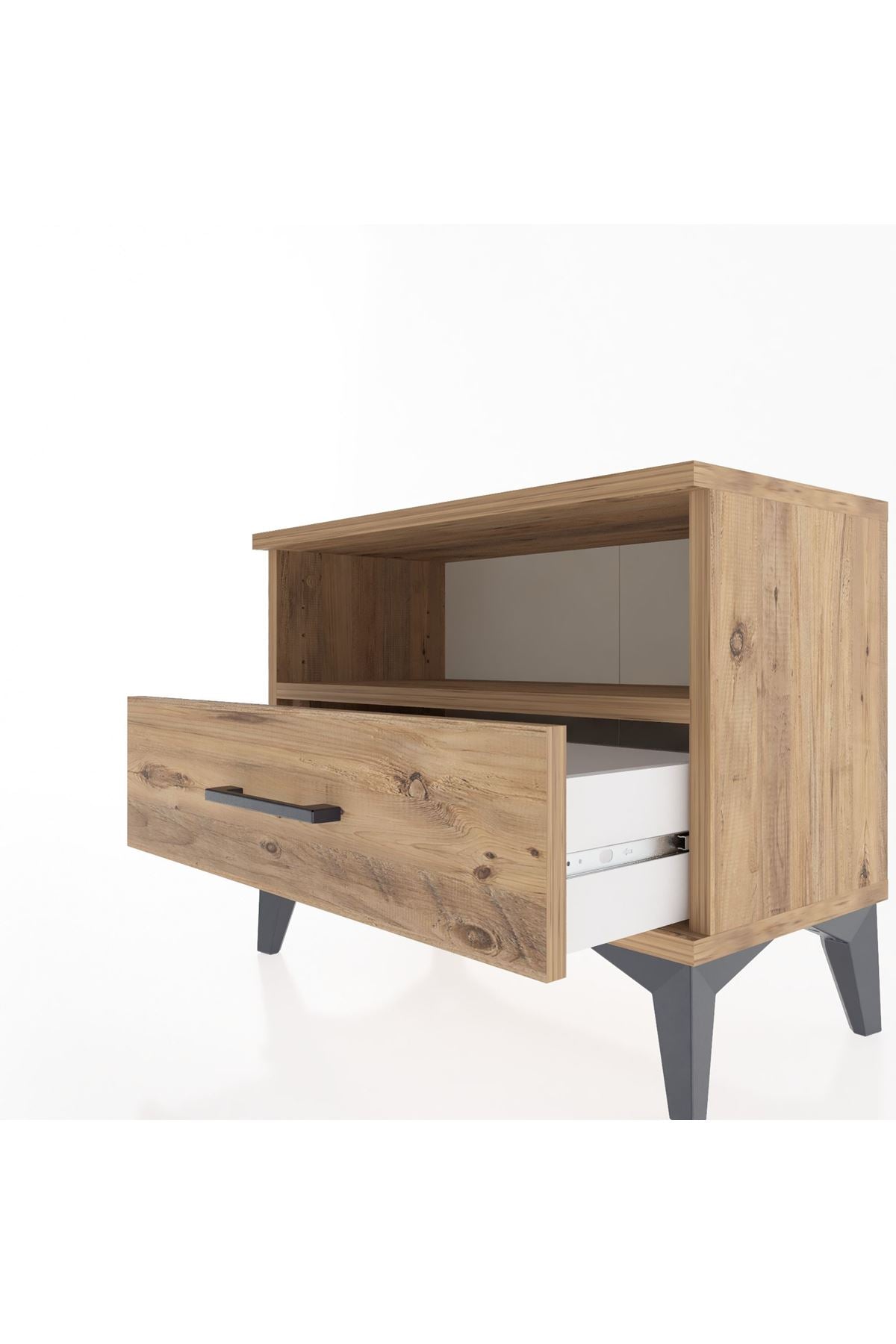 Arges Komodin Tek Raflı Tek Çekmeceli 60x30x48 - S11M004V9A