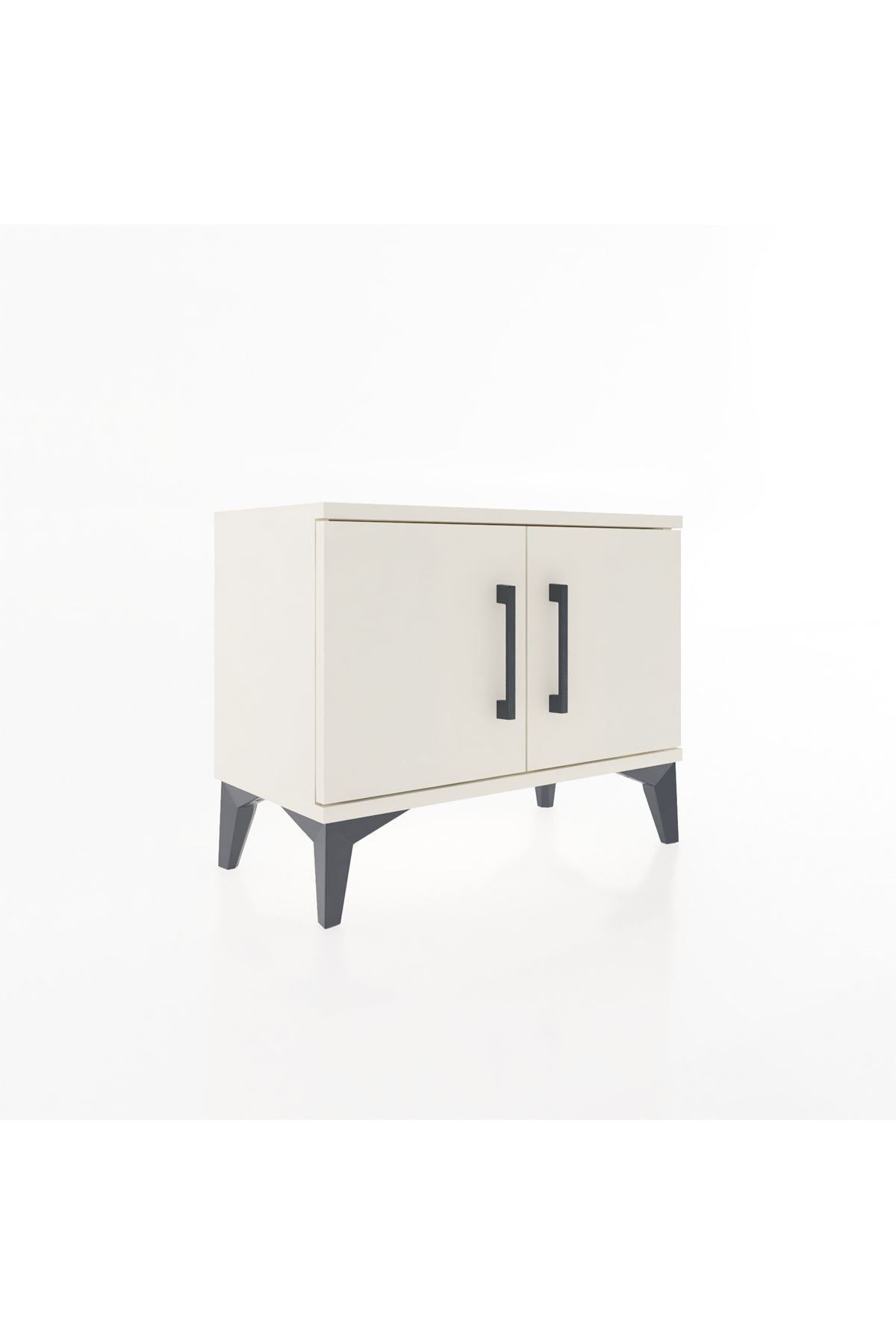 Arges Komodin Tek Raflı 2 Kapaklı 60x30x48 - S11M005V1A