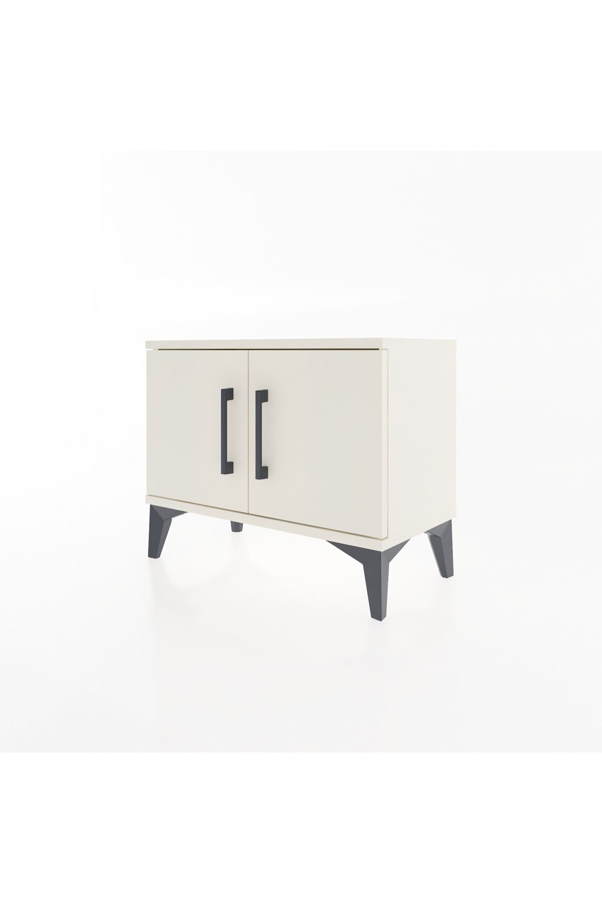 Arges Komodin Tek Raflı 2 Kapaklı 60x30x48 - S11M005V1A