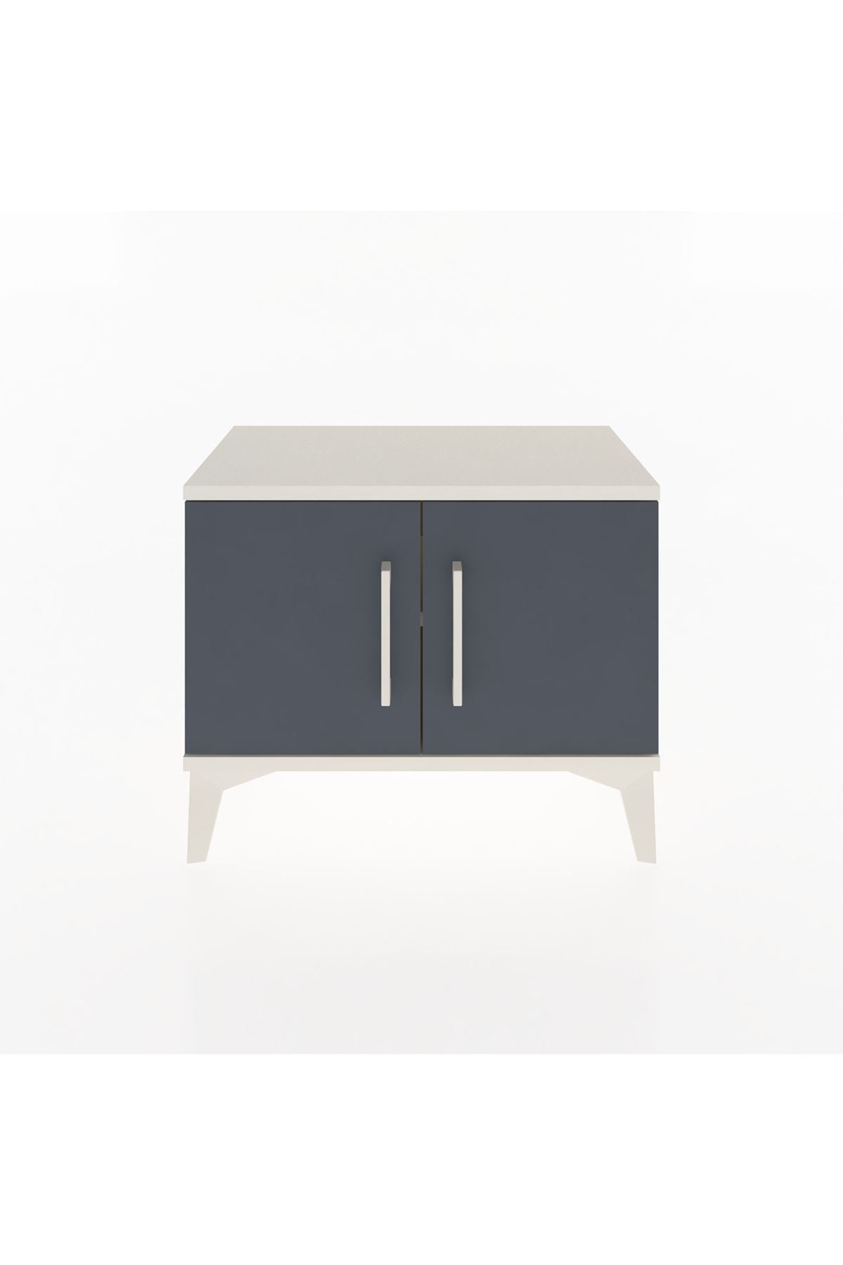 Arges Komodin Tek Raflı 2 Kapaklı 60x30x48 - S11M005V2A