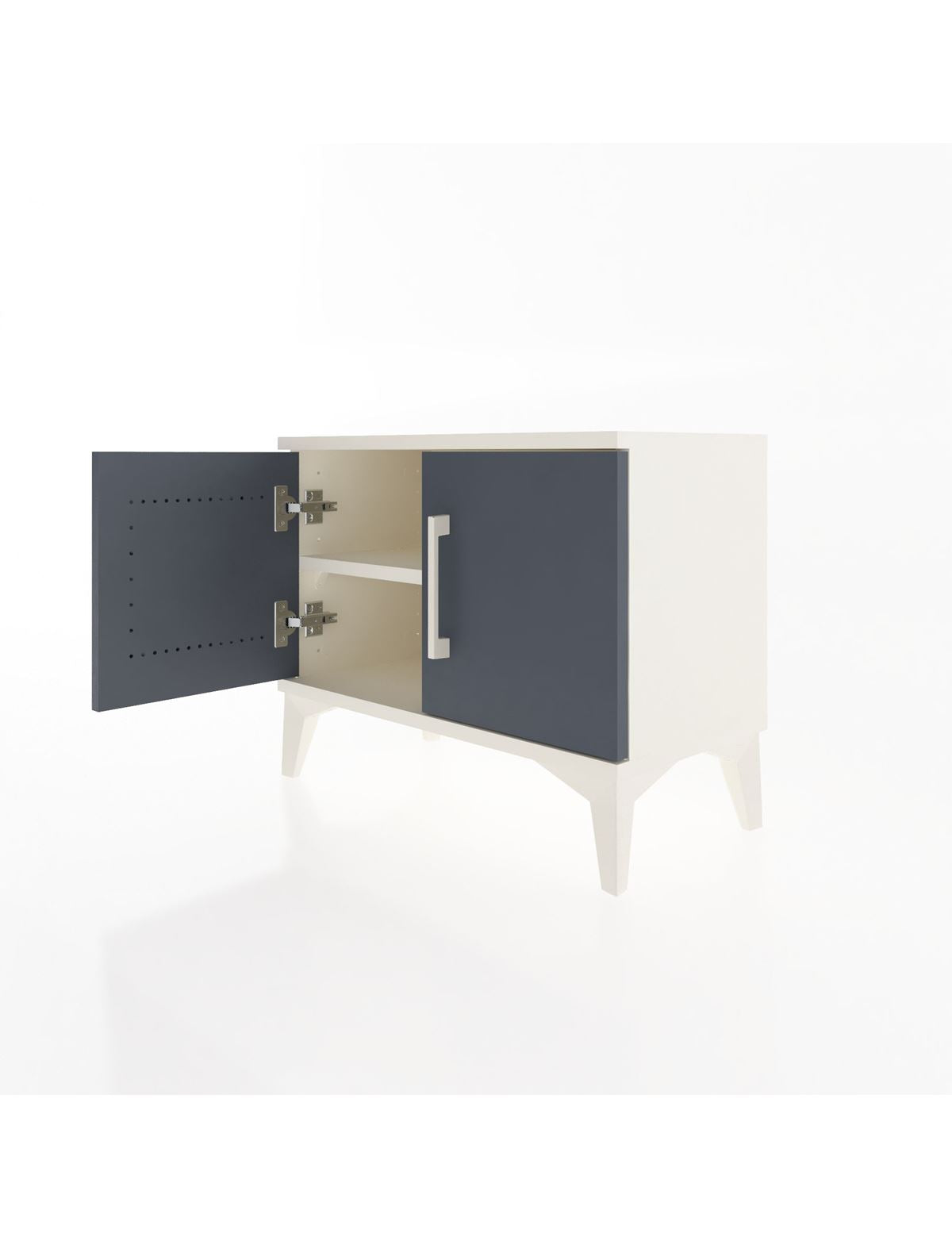 Arges Komodin Tek Raflı 2 Kapaklı 60x30x48 - S11M005V2A