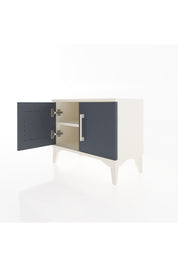 Arges Komodin Tek Raflı 2 Kapaklı 60x30x48 - S11M005V2A