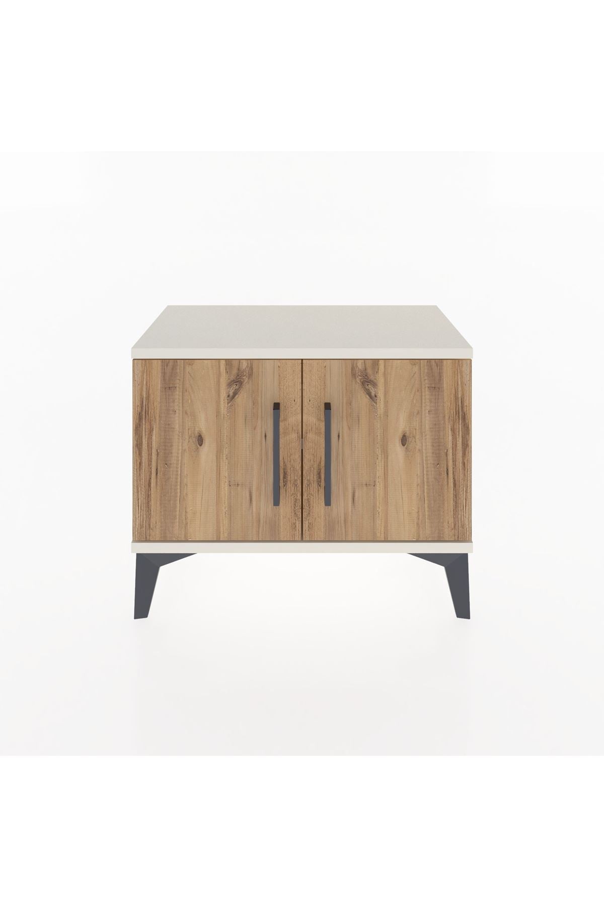 Arges Komodin Tek Raflı 2 Kapaklı 60x30x48 - S11M005V3A