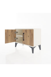 Arges Komodin Tek Raflı 2 Kapaklı 60x30x48 - S11M005V3A