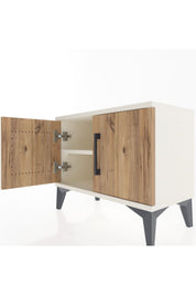 Arges Komodin Tek Raflı 2 Kapaklı 60x30x48 - S11M005V3A