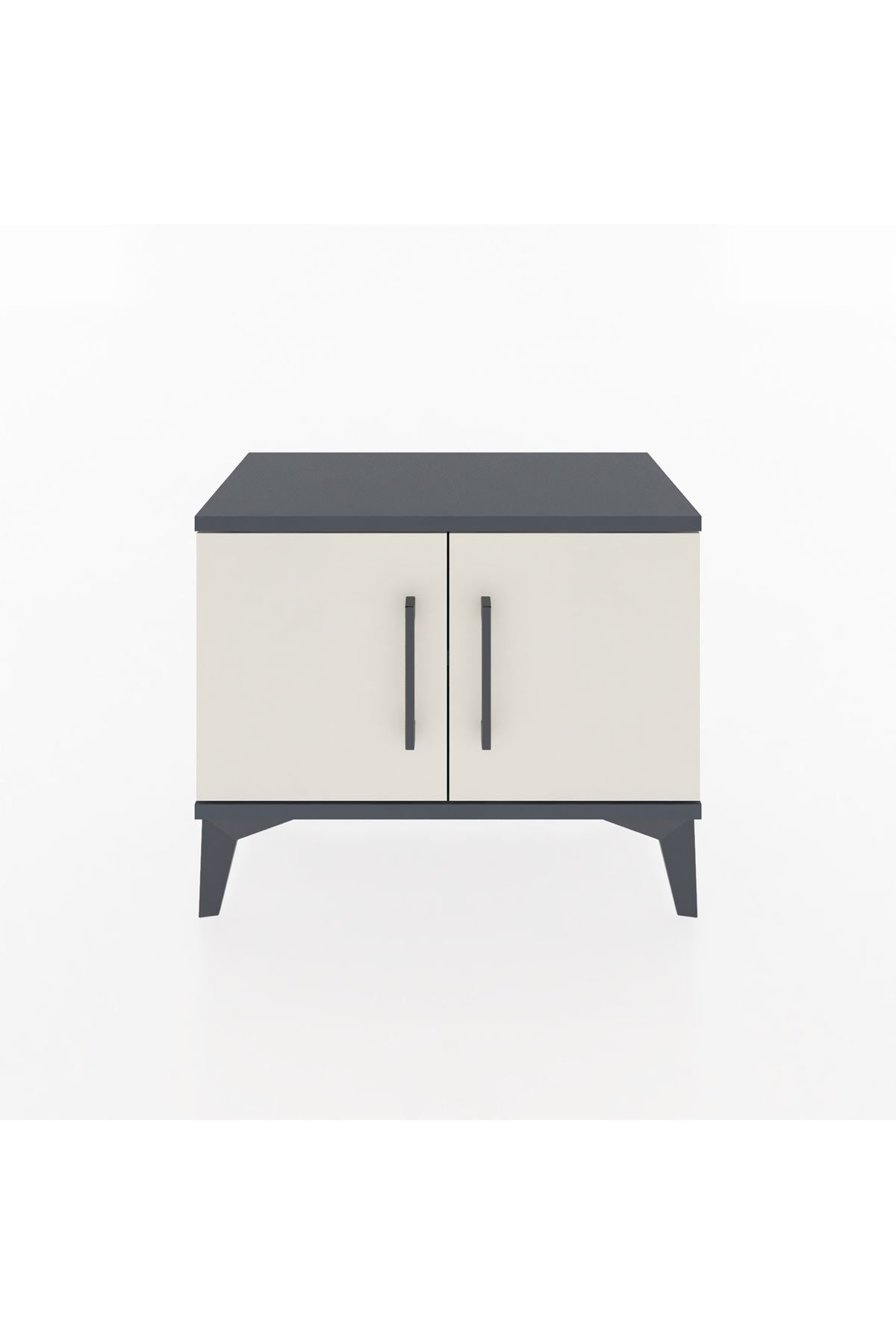 Arges Komodin Tek Raflı 2 Kapaklı 60x30x48 - S11M005V4A