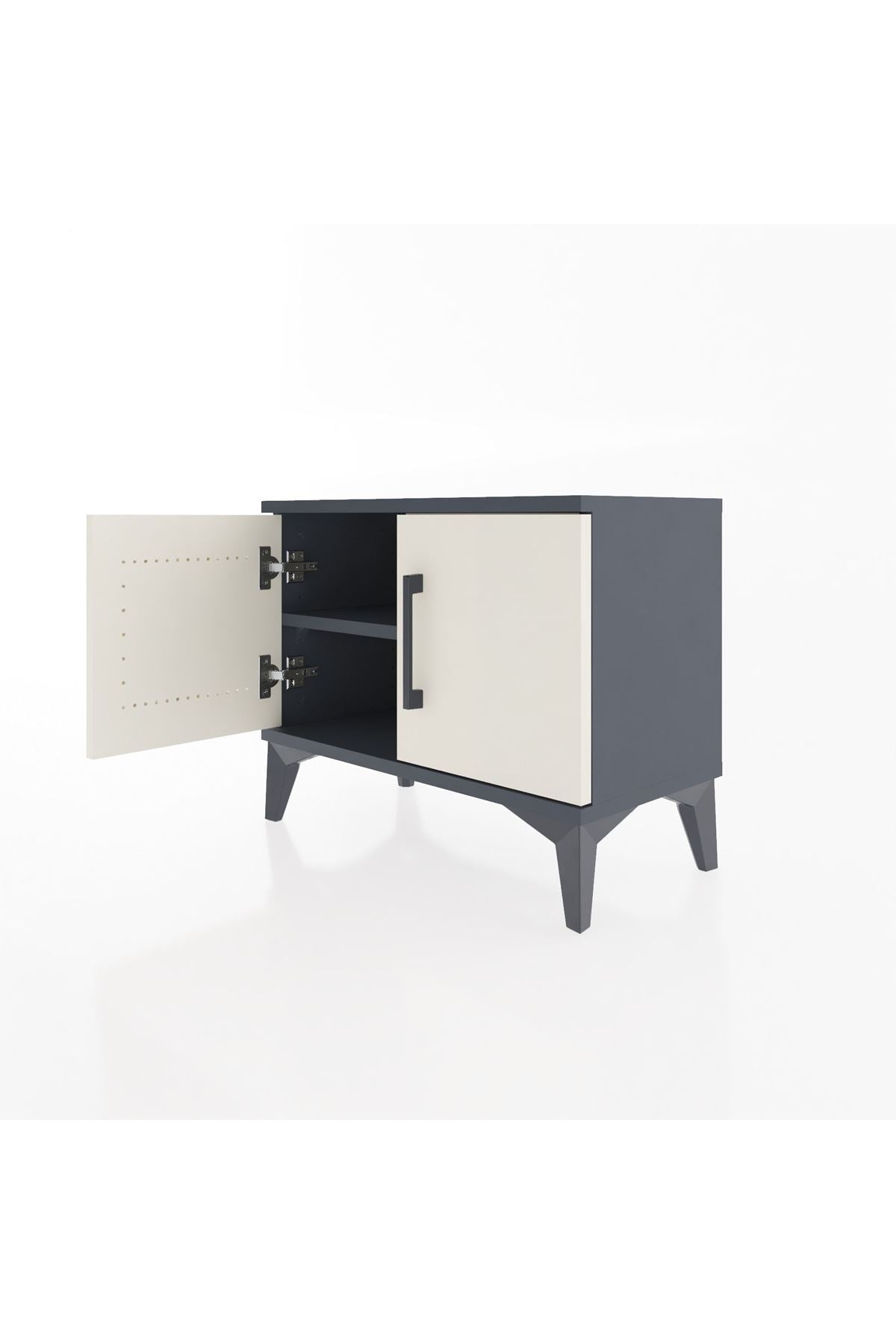 Arges Komodin Tek Raflı 2 Kapaklı 60x30x48 - S11M005V4A
