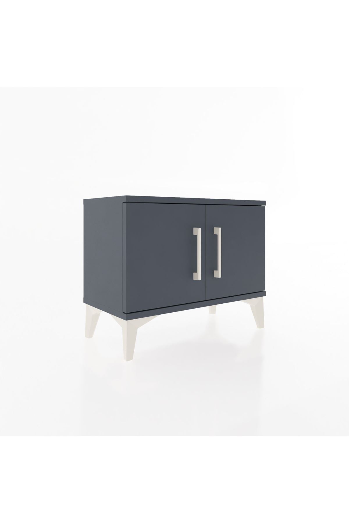 Arges Komodin Tek Raflı 2 Kapaklı 60x30x48 - S11M005V5A