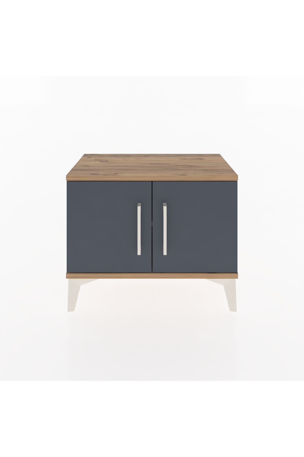 Arges Komodin Tek Raflı 2 Kapaklı 60x30x48 - S11M005V8A