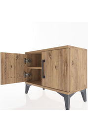 Arges Komodin Tek Raflı 2 Kapaklı 60x30x48 - S11M005V9A