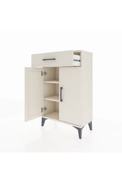 Arges Komodin 2 Raflı Tek Çekmeceli 2 Kapaklı 60x30x96 - S14M042V1A